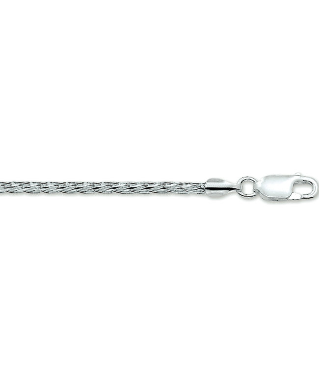 Silberner Fuchsschwanz mit Karabinerverschluß