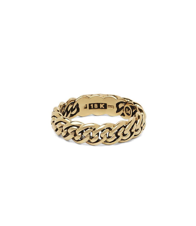 Buddha to Buddha Exclusive Nathalie Gold Ring Geelgoud 925 Sterling Silver – Free Engraving