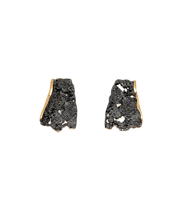 Arior Barcelona Intenzza Goldenblack medium Oorbellen