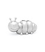 Zilverstad Money box caterpillar never enough silver color- Free to engrave