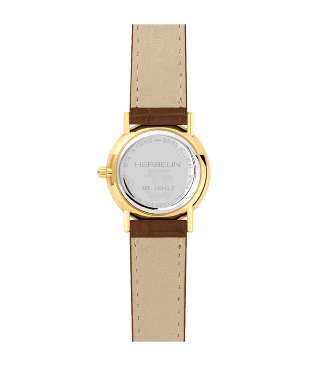 Herbelin Ronde Pvd Date 12 Romains