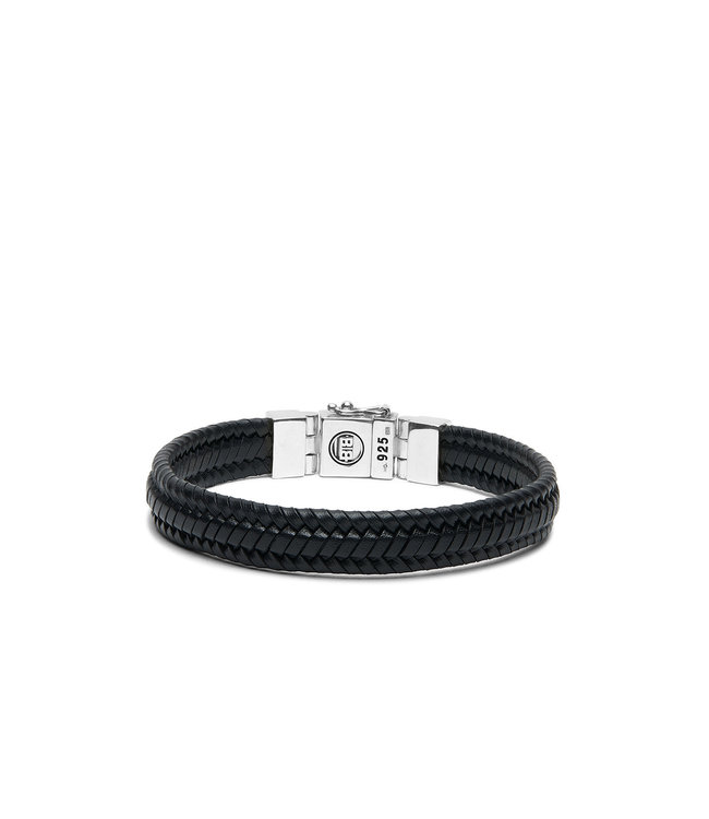Armband Edwin Small Leer Zwart