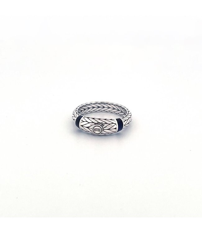 Buddha to Buddha Ellen Stone Ring Silber Tigereye Navy