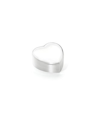 Zilverstad Jewellery box Heart, silver colour with free engraving