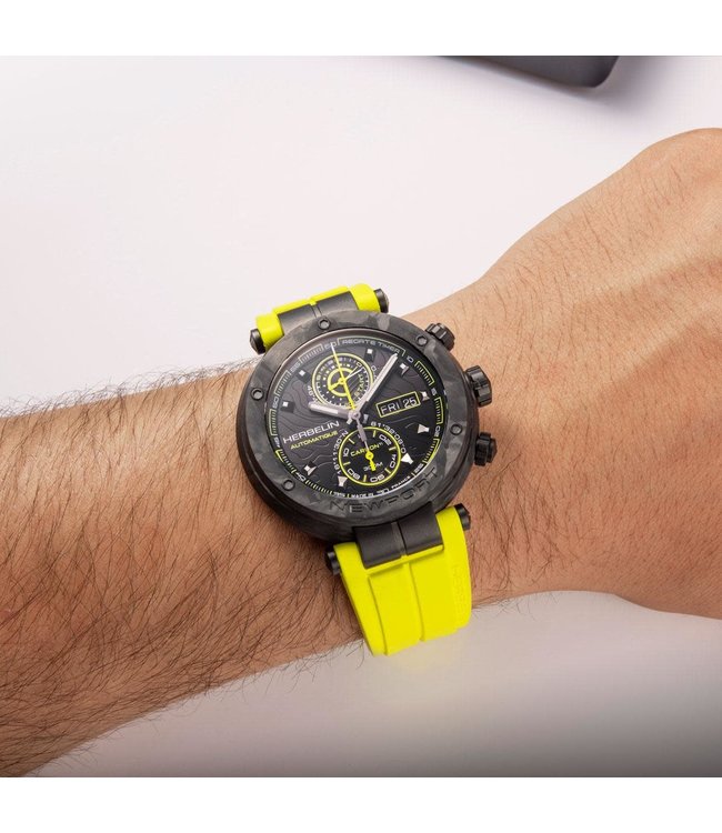 Herbelin Nwpt Chrono Auto Carbone-Titane Dlc