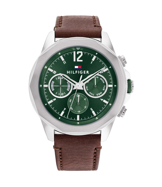 Tommy Hilfiger Horloge Heren Bruin 46mmTH1792064