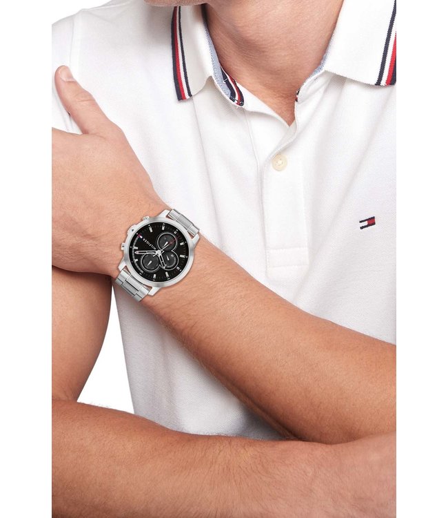 Tommy Hilfiger Tommy Hilfiger TH1792048 Horloge Heren Zilverkleurig 46mm
