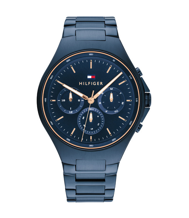 Tommy Hilfiger Herrenuhr Blau 44mm TH1792058