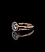 W. de Vaal 18 crt rose gold ring with Diamond VST Fainth pink 1.03ct and 0.095ct diamond Size 18