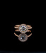 W. de Vaal 18 kt Roségold Ring mit Diamant VST Fainth rosa 1,03ct und 0,095ct Diamant Größe 18