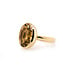 W. de Vaal Beautiful 14 crt Yellow Gold Ring with Citrine 13.7ct Size 18 from Our Own Atelier