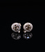 W. de Vaal 14 crt Rose Gold Earstuds with Brown Diamonds and FG VSI Diamonds