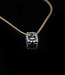 Bloch & Co 18 crt Yellow Gold Necklace with 0.62ct Emerald Cut Diamond VVS2 and GIA Report + 0.17ct Diamond VVS2