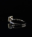 Bloch & Co 18 krt Geelgouden Ring maat 17 met  0.52ct Emerald Cut Diamant en 0.33ct Diamanten