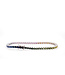 Bloch & Co 18 crt White gold Tennis Bracelet Rainbow with 7.14ct Sapphire 18cm