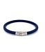 Buddha to Buddha Exklusives Ellen Leren Armband Navy aus 925er Sterlingsilber – Gratis Gravur