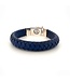 Buddha to Buddha Ben Leather Bracelet Navy