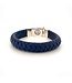 Buddha to Buddha Ben Leder Armband Navy