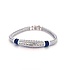 Buddha to Buddha Ellen XS Stone Bracelet Silver Tigereye Navy