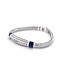 Buddha to Buddha Exclusieve Ellen XS Stone Armband Zilver Tigereye Navy van 925 Sterling Zilver – Gratis Gravure