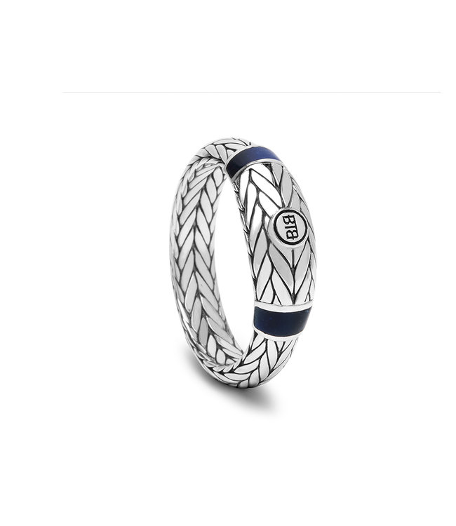 Buddha to Buddha Exclusive Ellen Stone Ring Silveren Tigeroog Marine 925 Sterling Silver – Free Engraving