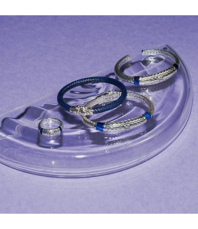 Buddha to Buddha Exclusive Ellen Stone Ring Silveren Tigeroog Marine 925 Sterling Silver – Free Engraving