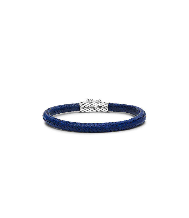 Buddha to Buddha Exclusive Ellen Leren Bracelet Navy 925 Sterling Silver – Free Engraving