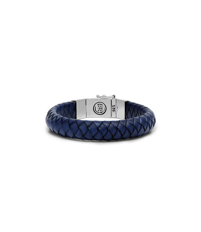 Buddha to Buddha Ben Leder Armband Navy