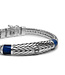 Buddha to Buddha Ellen XS Stone Bracelet Silver Tigereye Navy