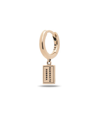 Buddha to Buddha Logo Goud Oorring 14kt YG Single Piece