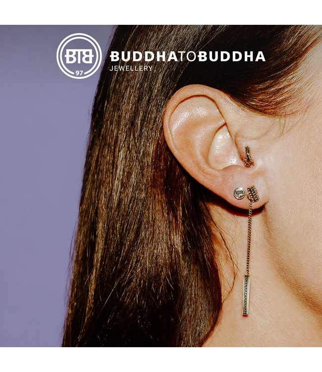 Buddha to Buddha Logo Goud Oorring 14kt YG Single Piece