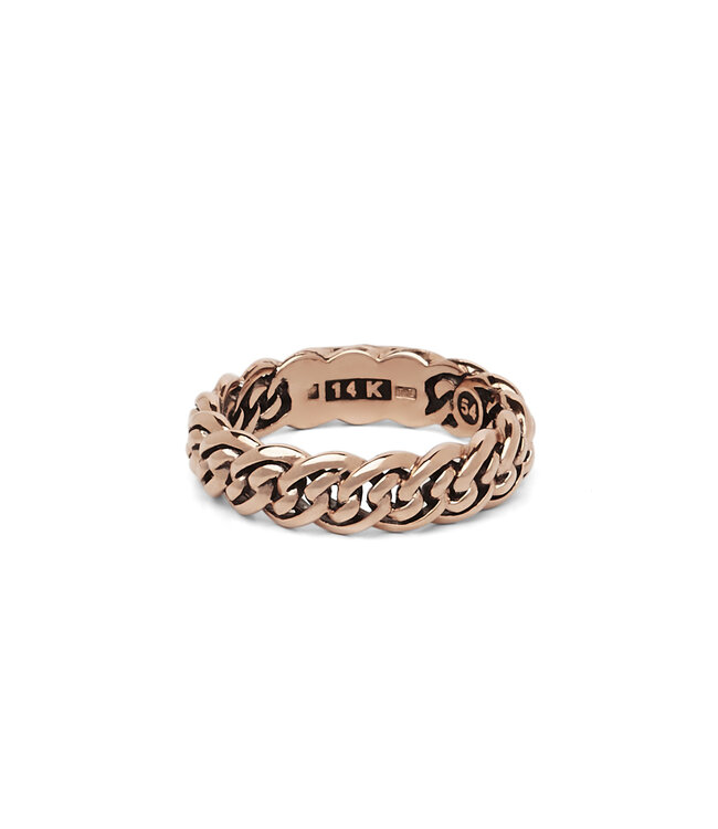 Buddha to Buddha Exclusieve Nathalie Gold Ring Roségoud van 925 Sterling Zilver – Gratis Gravure