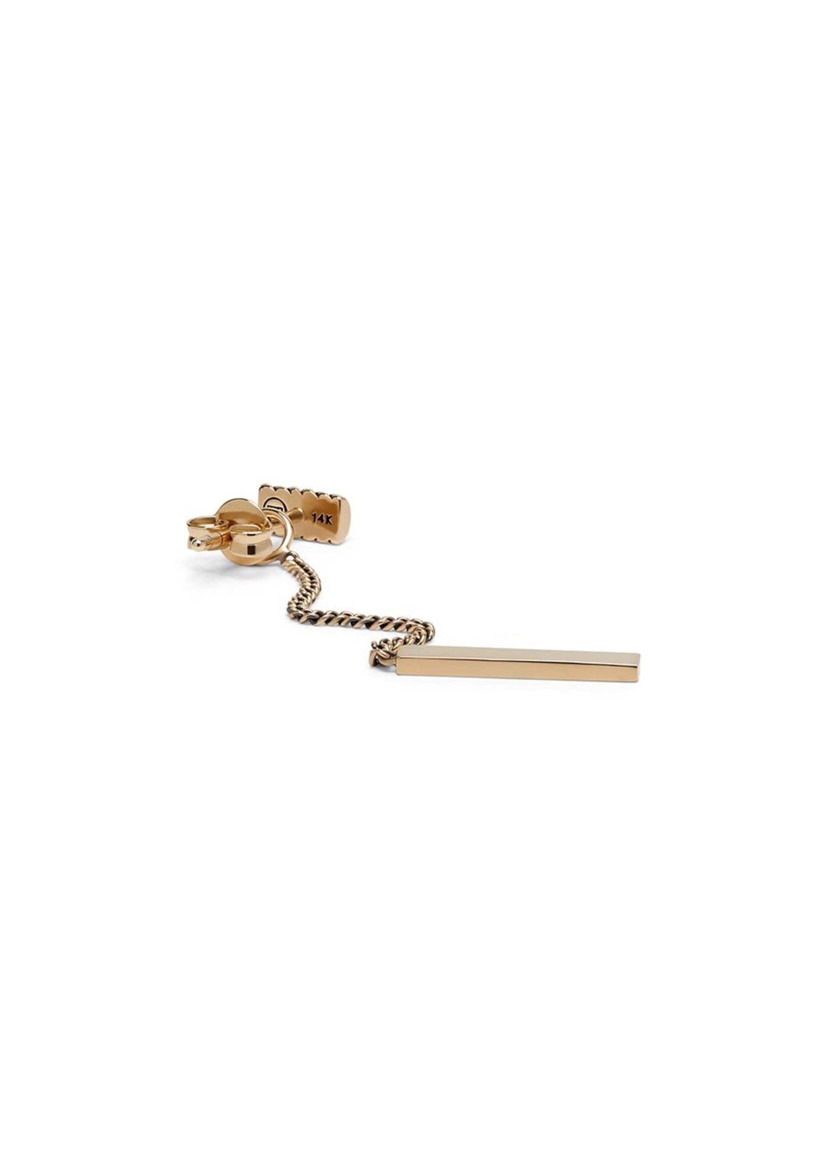 Buddha to Buddha Buddha to Buddha Ellen Gold Earstud 14kt YG Single Piece