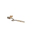 Buddha to Buddha Exklusives Ellen Gold Earstud 14kt Geelgoud Enkel Stuk aus 925er Sterlingsilber – Gratis Gravur