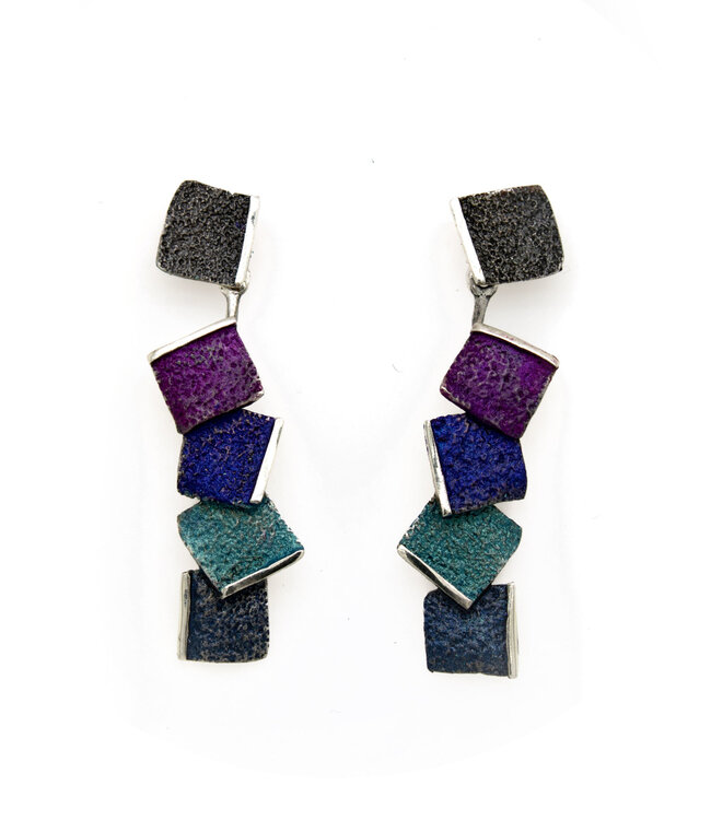 Arior Barcelona Kiros earrings 2 blue pieces