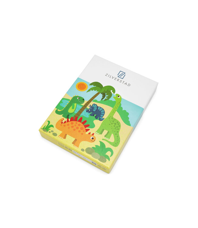 Zilverstad Zilverstad Kinderbestek Dinosaurussen, 4 stuks - Gratis te graveren
