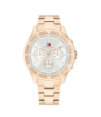 Tommy Hilfiger Horloge Aspen Dames Zilverkleurig 38mm 3 ATM (Regen- & spatwaterdicht)