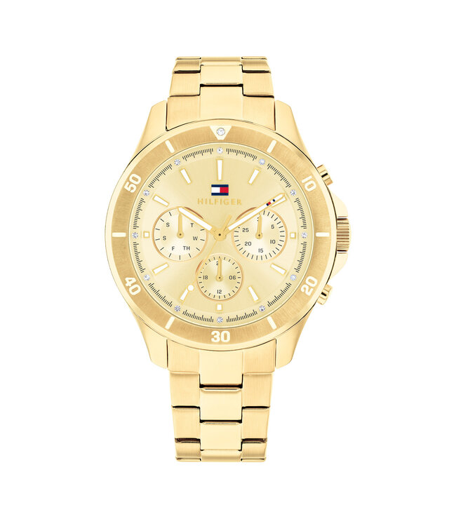 Tommy Hilfiger Horloge Aspen Dames Crème 38mm 3 ATM (Regen- & spatwaterdicht)