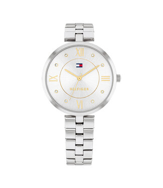 Tommy Hilfiger Horloge Ella Dames Zilverkleurig 34mm 3 ATM (Regen- & spatwaterdicht)