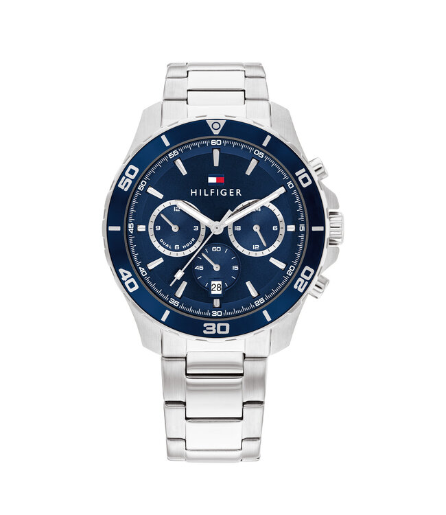 Tommy Hilfiger Watch Jordan Men Blue 43mm 5 ATM (Rain & Splash Waterproof)