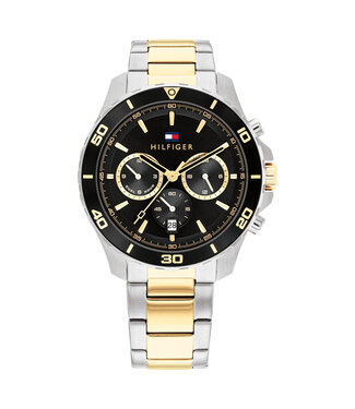 Tommy Hilfiger Uhr Jordan Herren Schwarz 43mm 5 ATM (regen- und spritzwassergeschützt)