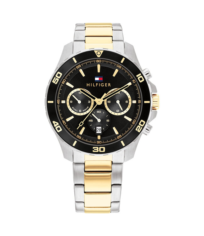 Tommy Hilfiger Horloge Jordan Heren Zwart 43mm 5 ATM (Regen- & Spatwaterdicht)