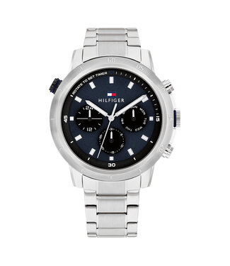 Tommy Hilfiger Watch Troy Men Blue 46mm 5 ATM (Rain & Splash Waterproof)