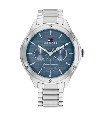 Tommy Hilfiger Horloge Lexi Dames Zilverkleurig 40mm 3 ATM (Regen- & spatwaterdicht)