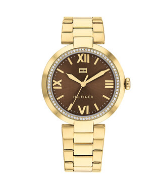 Tommy Hilfiger Horloge Alice Dames Bruin 34mm 3 ATM (Regen- & spatwaterdicht)