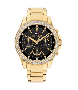 Tommy Hilfiger Horloge Haven Dames Zwart 38mm 3 ATM (Regen- & spatwaterdicht)