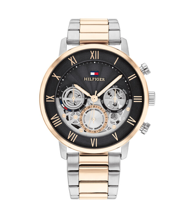 Tommy Hilfiger Horloge Legend Heren Grijs 44mm 5 ATM (Regen- & Spatwaterdicht)