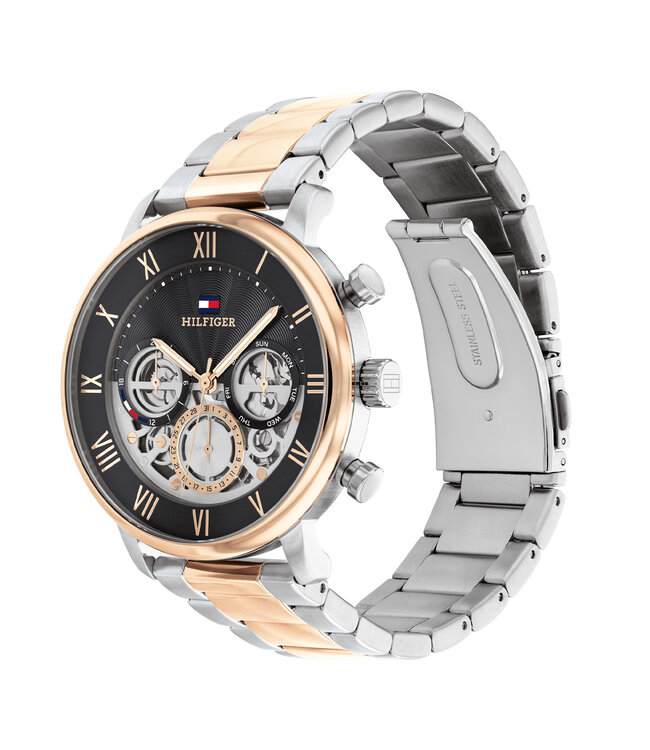 Tommy Hilfiger Watch Legend Men Grey 44mm 5 ATM (Rain & Splash Waterproof)