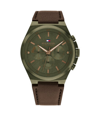 Tommy Hilfiger Uhr Dexter Men's Green 46mm 5 ATM (Regen- und spritzwassergeschützt)