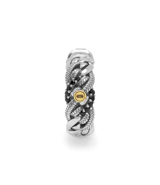 Buddha to Buddha Buddha to Buddha Nathalie Black Spinel Limited Earrings Silver Gold 14kt